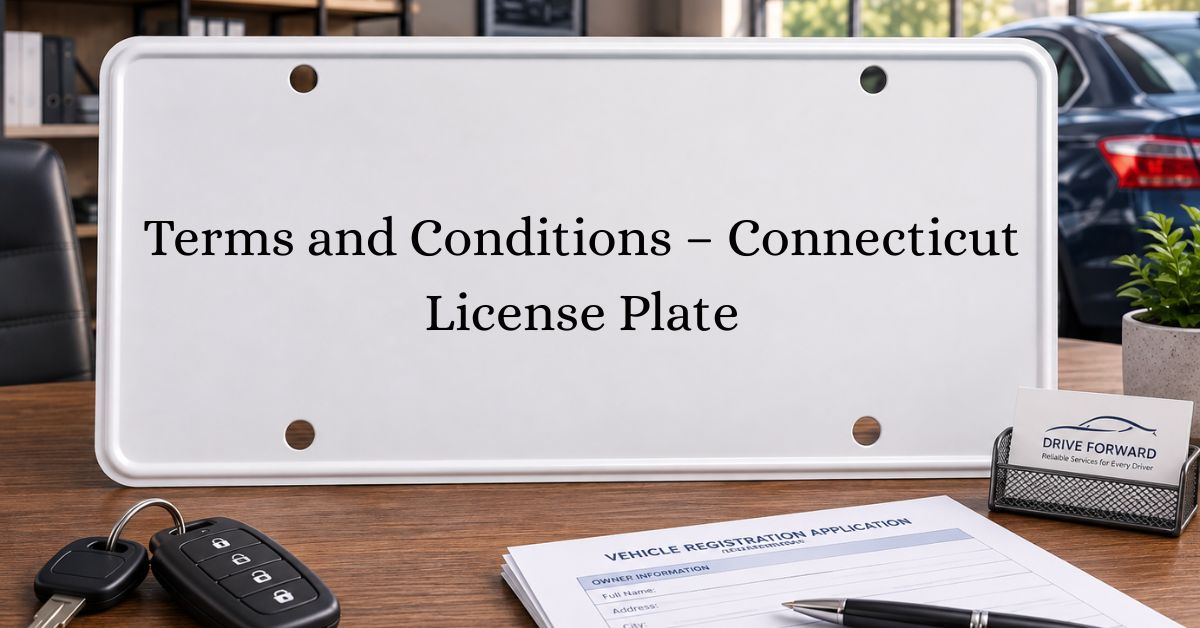 Terms and Conditions – Connecticut License Plate